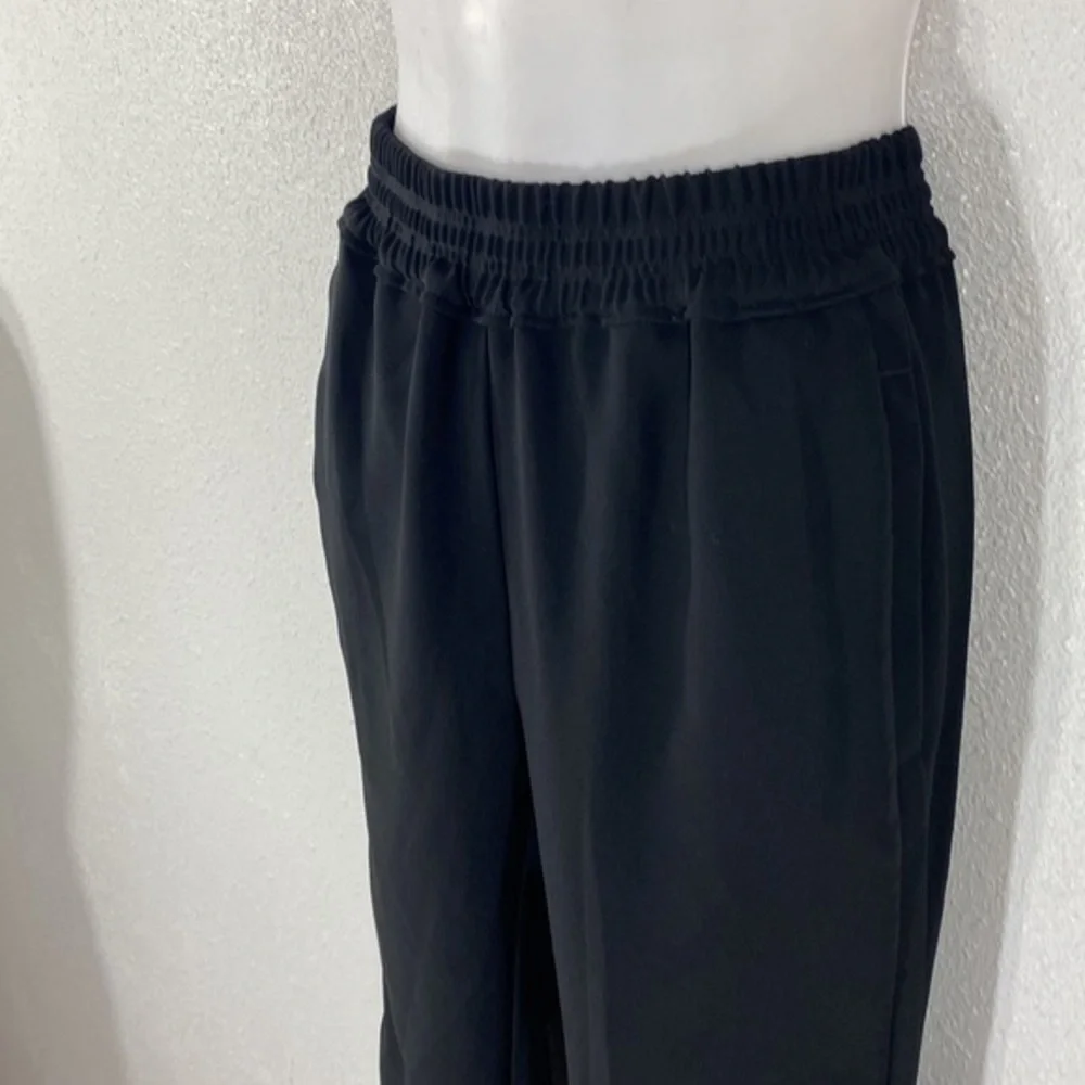 J. Crew Reese black pull on elastic waist tulip hem pocketed pants